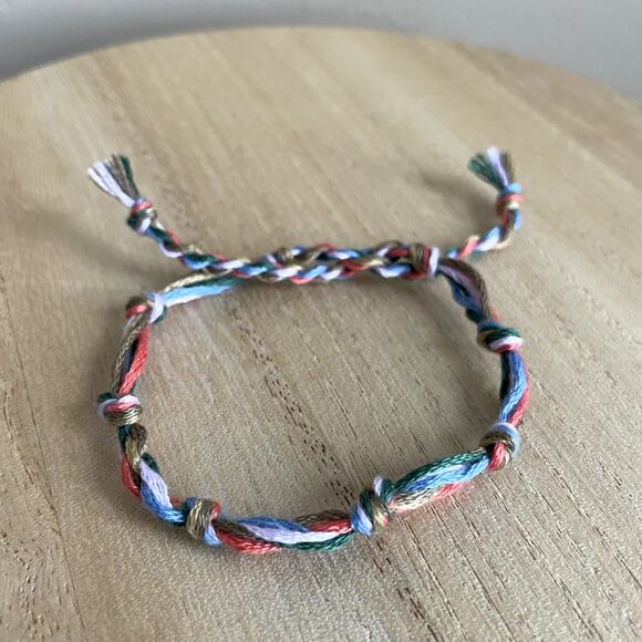 Prue Bracelet anklet trendy comfortable tie embroidery thread woven gift - Picture 1 of 1